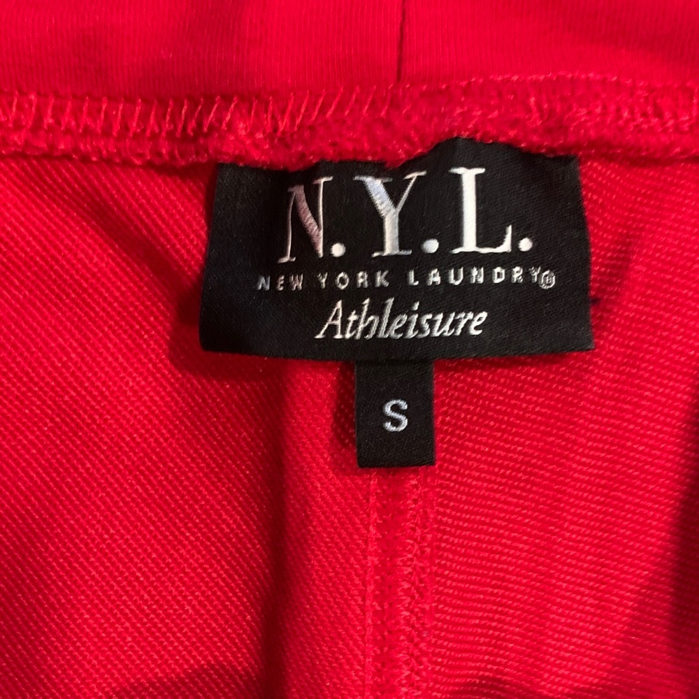 New York Laundry Vibrant Red Athleisure Pants - Picture 2 of 4